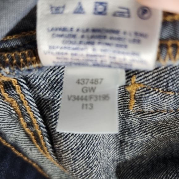 Lands End Mens Dark Wash Straight Fit 100% Cotton Jeans-Size 37x29 - Picture 10 of 10